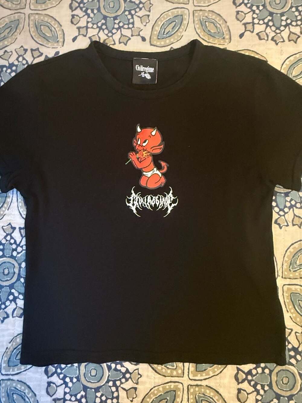 Civil Regime Hot Stuff the Little Devil Graphic T-Shirt Black Size XL